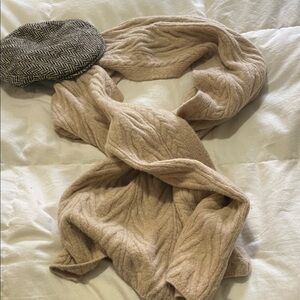 Club Monaco | Beige | Wool Blend | Alpaca | Knit | Scarf | OS